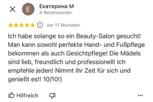 Bewertung Beautystudio Aue von Katarina